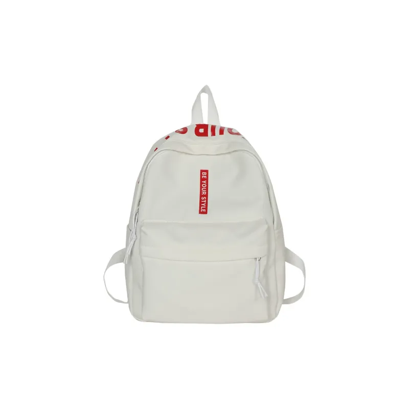 Travel Nylon Backpack Regular Women's White Red & Black/White Blue & Black/Black/Blue/Purple-9