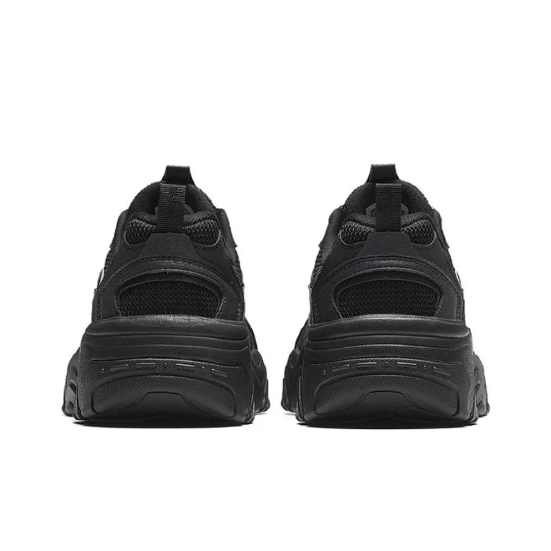 Anta Meteorite Anti Slip Wear Resistant Low Top Chunky Sneakers Women's Black-3
