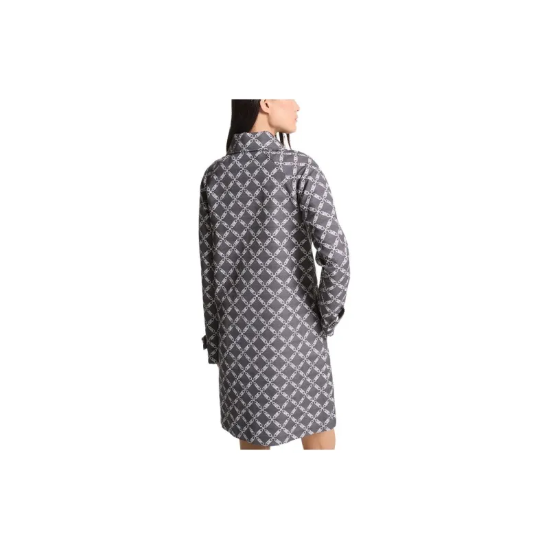 MICHAEL KORS Empire Logo Jacquard Balmacaan Coat-1