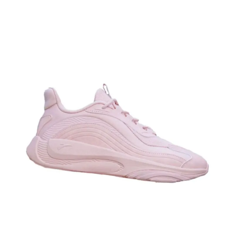 Anta Chao Bai Breathable And Wear resistant Low Top Casual Shoes Women's Pink-2