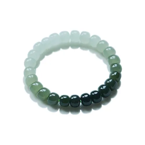 GOLDFISH ALLEY Bracelets Pale Greenish White Jade Women's