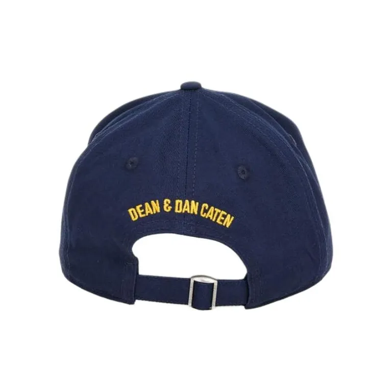 DSQUARED 2 Maxi Logo Patch Distressed Baseball Cap-1