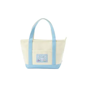 Sanrio Canvas Canvas Bag Tote Bag Shopping Bag Handbag Unisex Light Blue