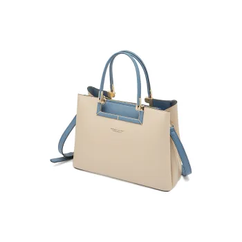 Geshiman Genuine Leather Top Grain Cow Leather Crossbody Handbags Regular Women's Beige Apricot/Burgundy/Dark Blue