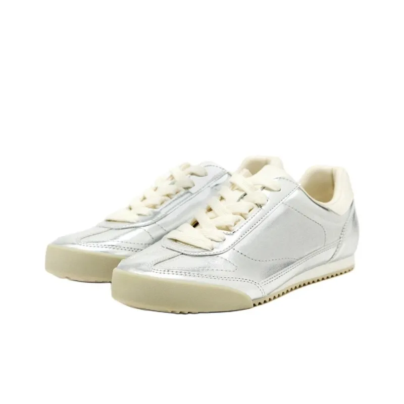 ZARA Low-Top Casual Shoes Women's Silver-1