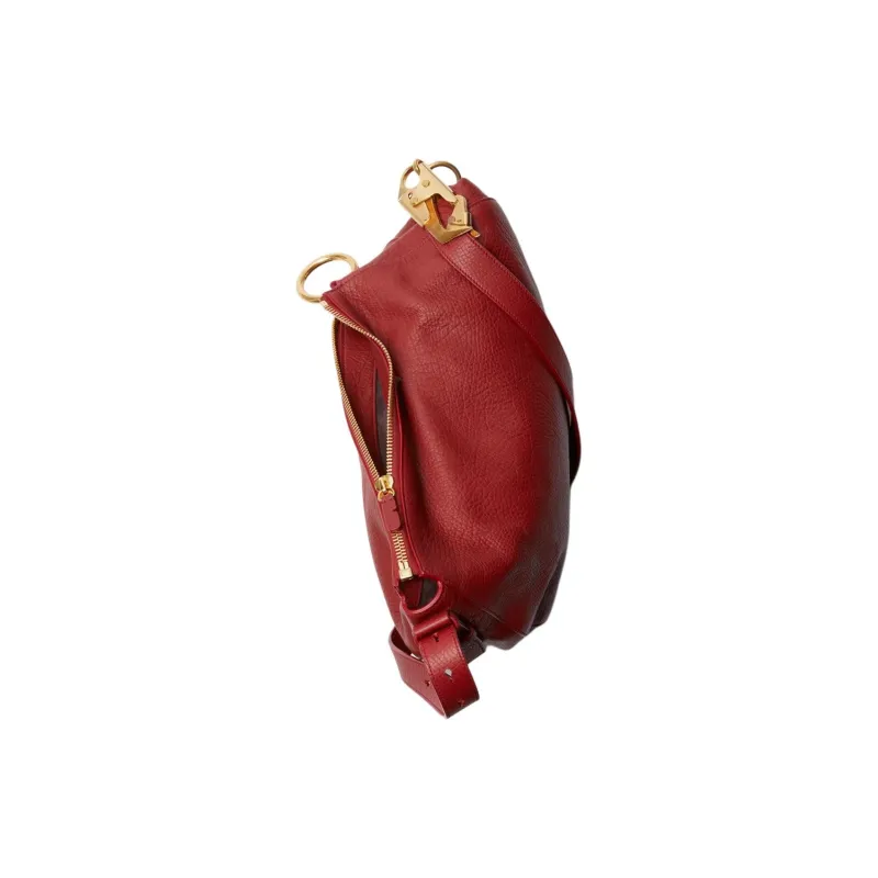 Burberry Knight Calfskin Crossbody Bag, Shoulder Bag Women's Gemstone Red-4