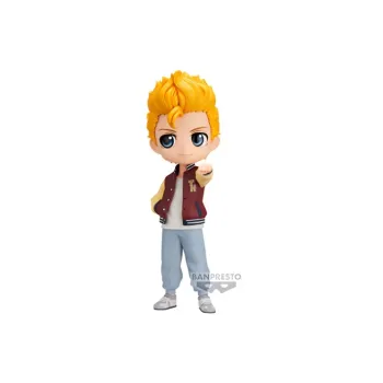 BANPRESTO Tokyo Revengers Q Posket Tokyo Revengers Hanagaki Man Casual Version A Chibi Figures 14cm