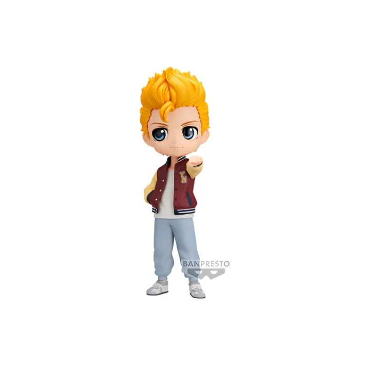 BANPRESTO Tokyo Revengers Q Posket Tokyo Revengers Hanagaki Man Casual Version A Chibi Figures 14cm-0