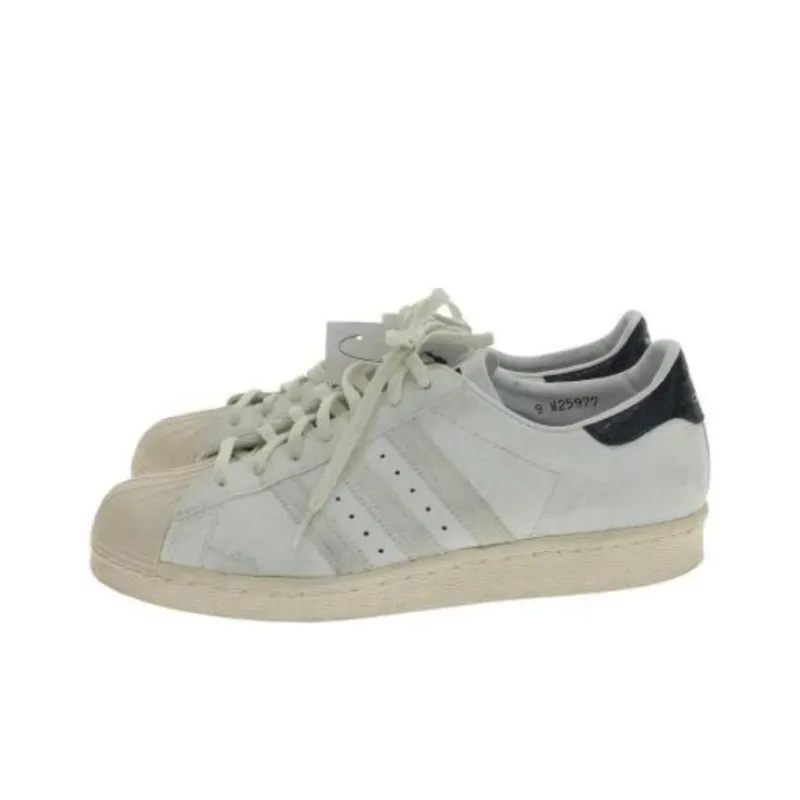 Atmos x Adidas Originals Superstar 80s Anti Slip Wear Resistant Low Top Skateboard Shoes Unisex White Black-3