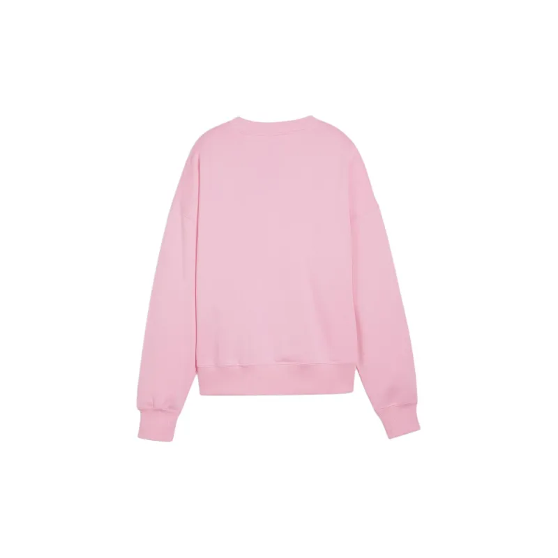 PUMA DOWNTOWN Women's Oversized Crew Sweatshirt Women's Pink-1