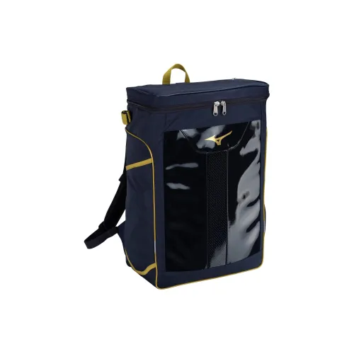 Mizuno Backpacks Marine Blue With Gold Accents