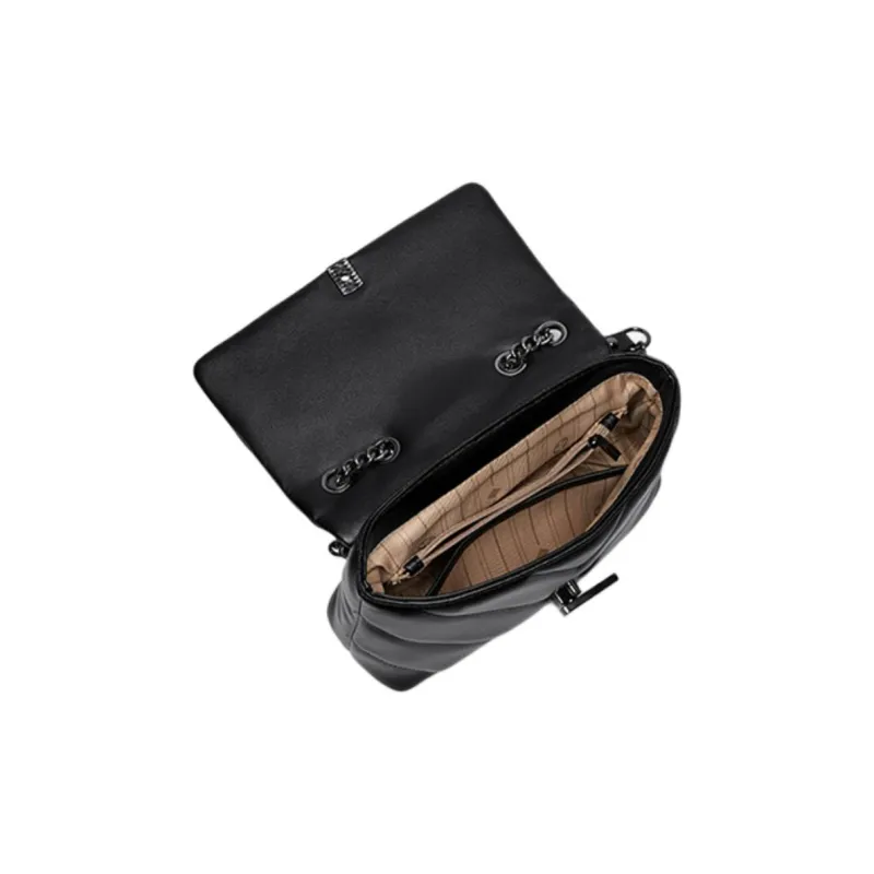 15 MINS Synthetic Leather Commuter Bag Chain Bag Shoulder Bag Crossbody Bag Shoulder Bag Regular Women's Black-1