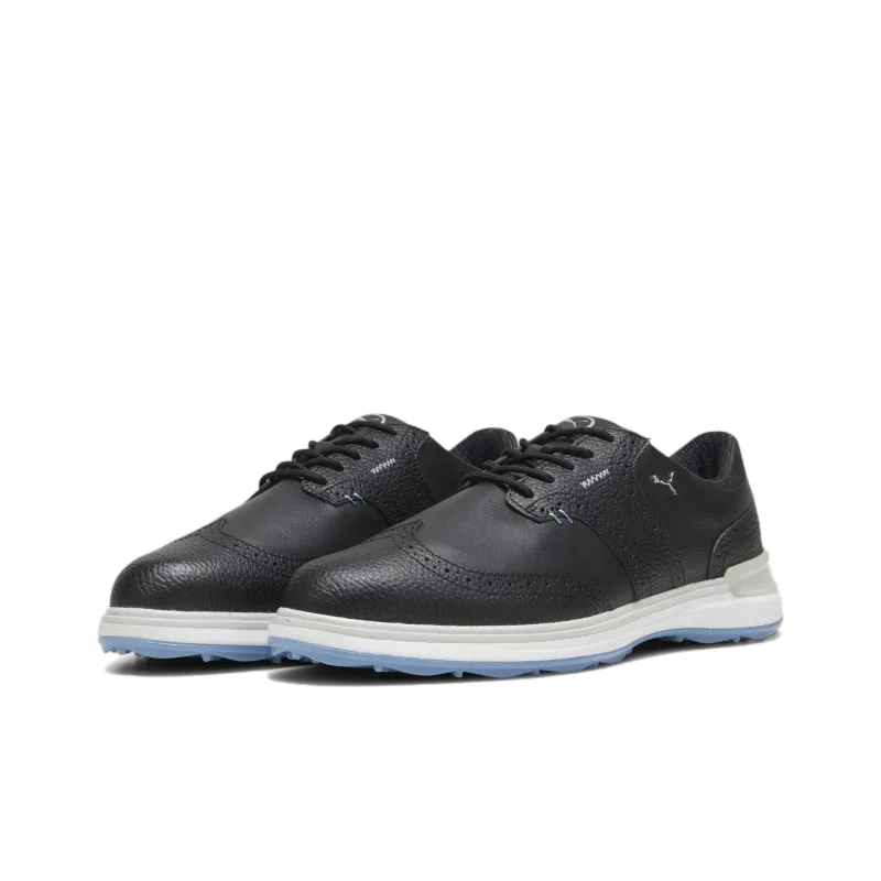 PUMA Avanti Wingtip Slip-Resistant Low-Top Golf Shoes Men's Black-2