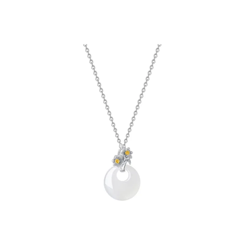Asia Star Chalcedony Jade Necklaces Women's-13