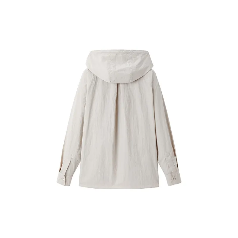 LEDIN Cropped Coat Women's Khaki-1