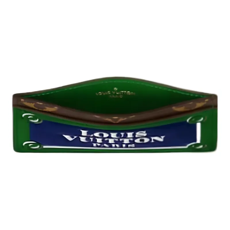 LOUIS VUITTON Card Holder Blue/Green-2
