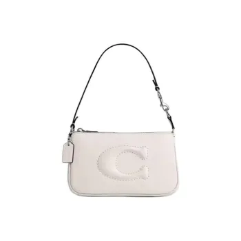COACH Nolita Smooth Leather One Shoulder Handbags Small Size Women's White