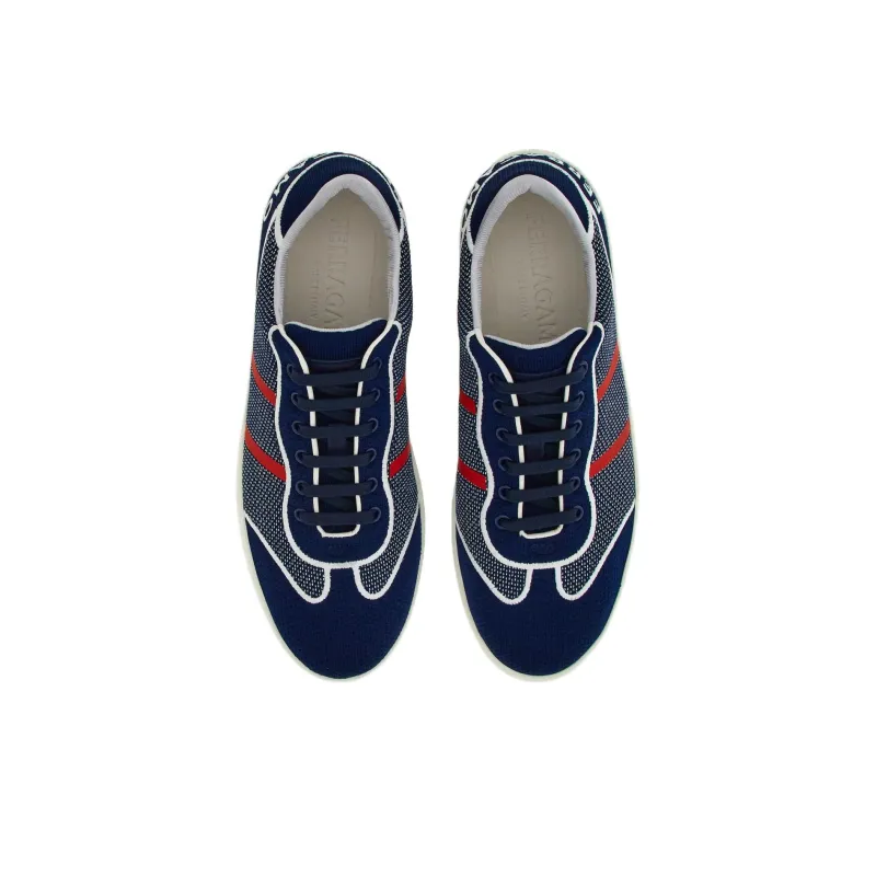 FERRAGAMO Logo-embroidered Panelled Sneakers-4