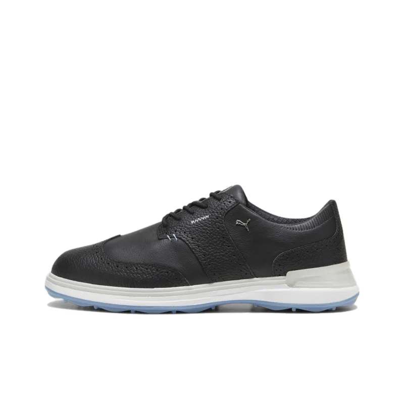 PUMA Avanti Wingtip Slip-Resistant Low-Top Golf Shoes Men's Black-0