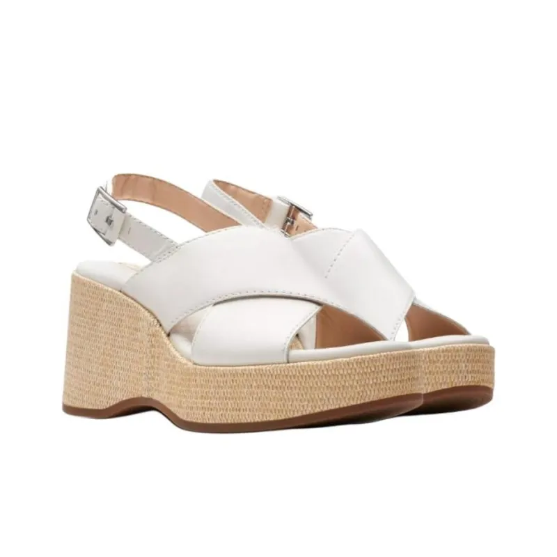 Clarks Strap Sandals Women's White-2