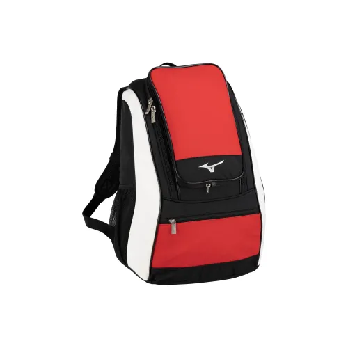 Mizuno Synthetic Leather Backpack Unisex Red