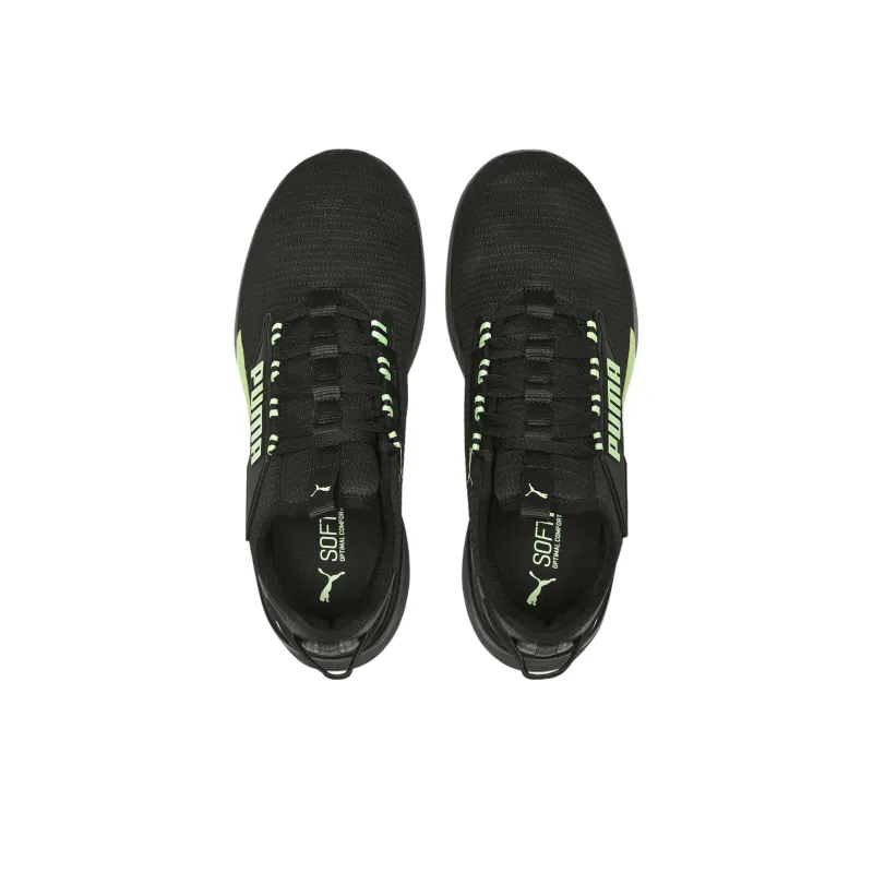 PUMA Retaliate 2 Slip Resistant Low Top Running Shoes Unisex Black Green-3