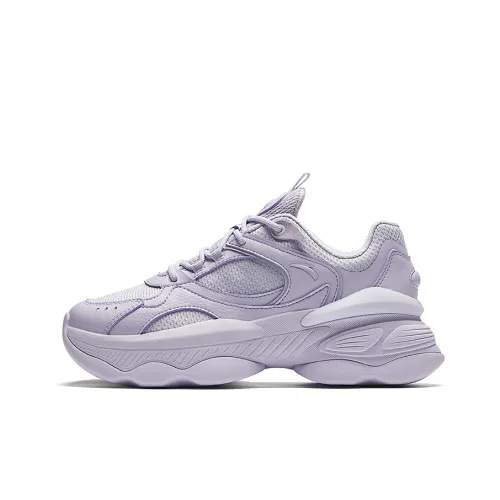 Anta Nuts Height Increasing Low Top Casual Shoes Women's Light Purple