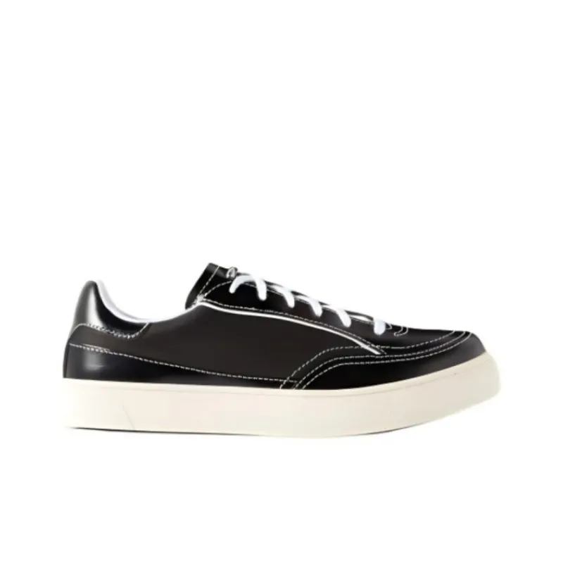 OUR LEGACY Skimmer Patent-leather Sneakers-1