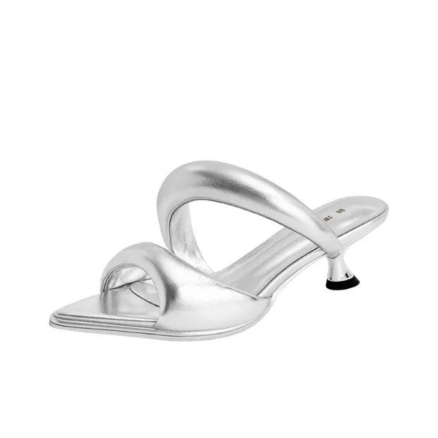 JW PEI Kitten-heel Leather Mules-9