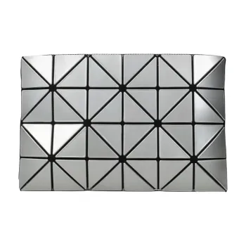 ISSEY MIYAKE Lucent One Tone Plastic Clutch Women's Silver