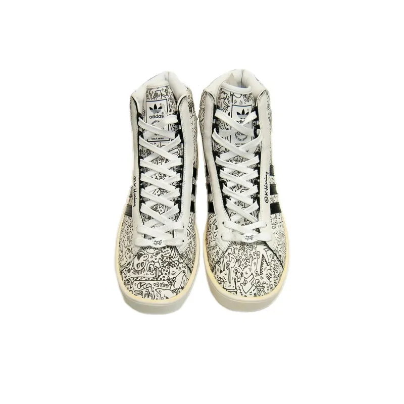 Adidas Adicolor Hi BK.2 Keith Haring White Black-2