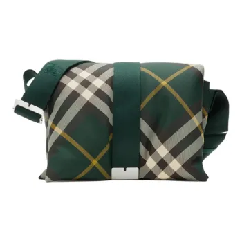 Burberry Pillow Polyester Messenger Bag Crossbody Bag Shoulder Bag Men's Ivy Green