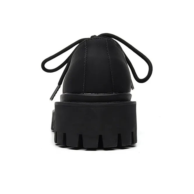 Chi Wolf Derby Shoes Casual Leather Shoes Unisex-3