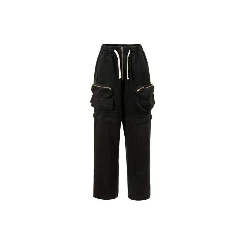 Charlie Luciano Cargo Pants Unisex Black-0