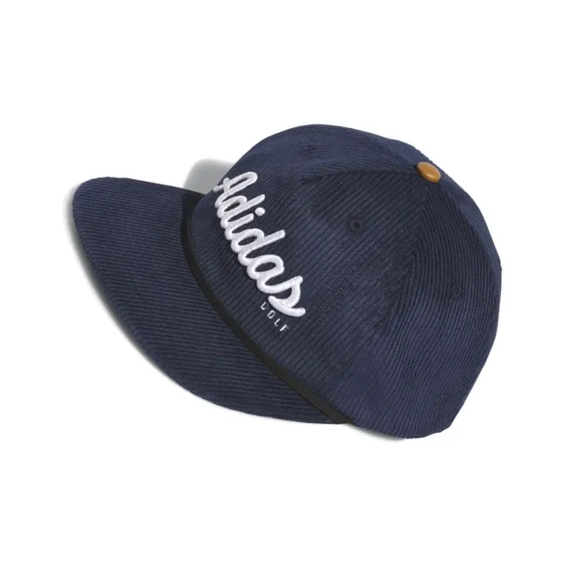Adidas Cotton Corduroy Recycled Polyester Baseball Caps Men's Navy Blue-2