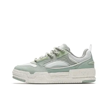 Anta Micro Sugar Anti Slip And Wear Resistant Height Increasing Low Top Skateboard Shoes Men's Gray Green