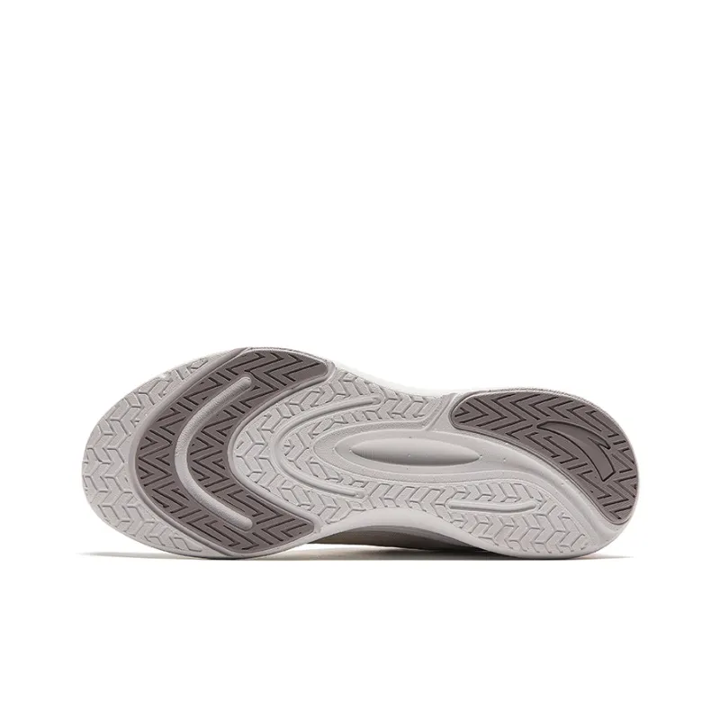 Anta Lingyun Lightweight And Breathable Low Top Running Shoes Women's White Lotus Gray-4