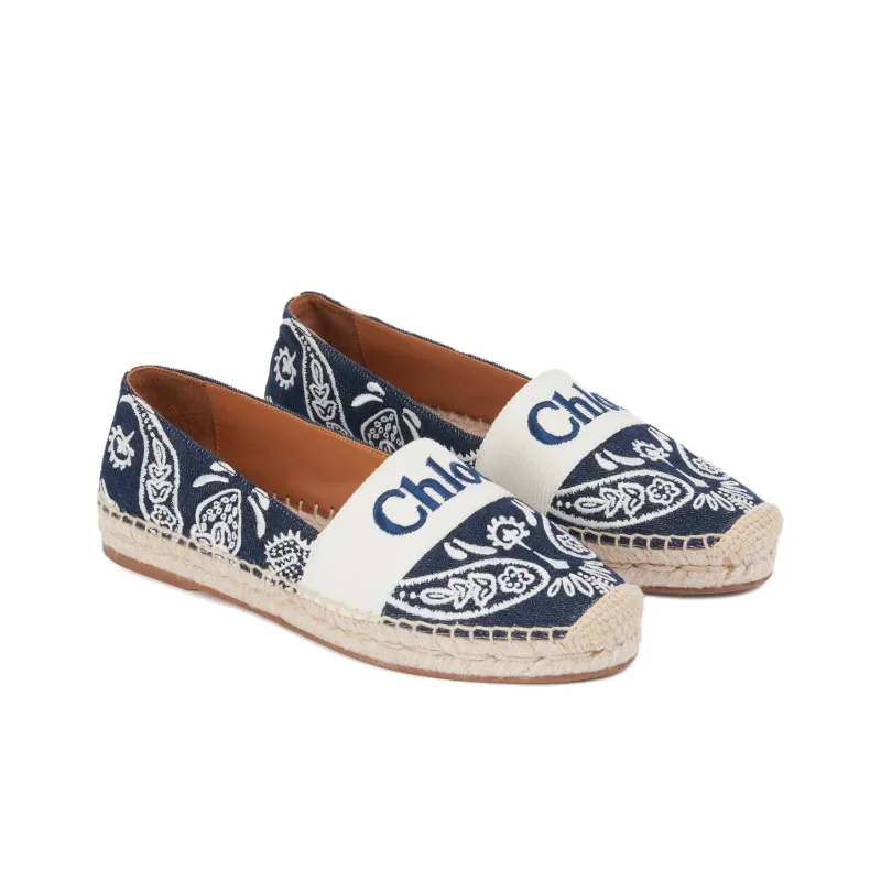 Chloé Piia Denim Espadrilles-3