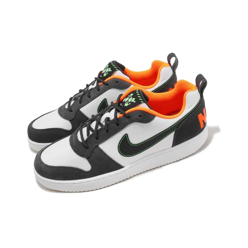 Nike Court Borough Non slip Lightweight Low Top Skateboard Shoes Men's White-2