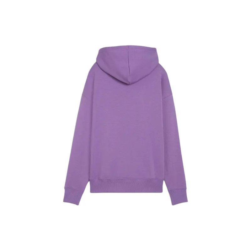PUMA CLASSICS Shiny Logo Women's Hoodie Sweatshirt Women's Purple-1