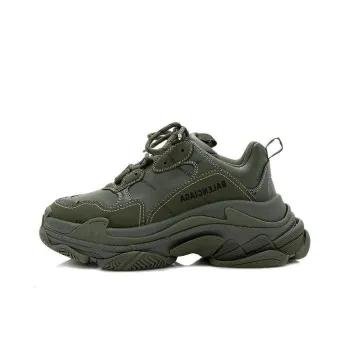 Balenciaga Triple S All Over Olive Women's