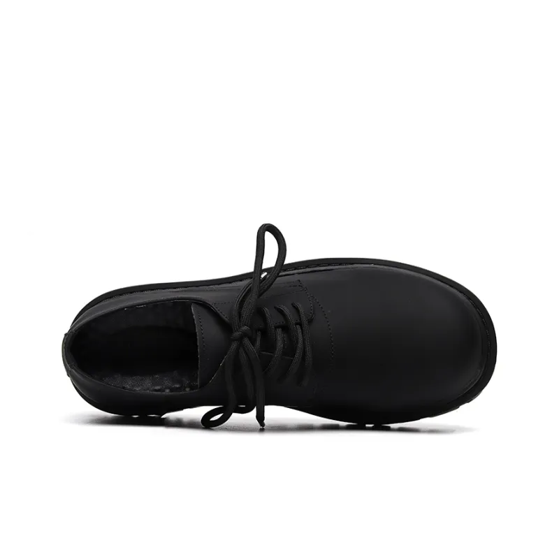 Chi Wolf Derby Shoes Casual Leather Shoes Unisex-2