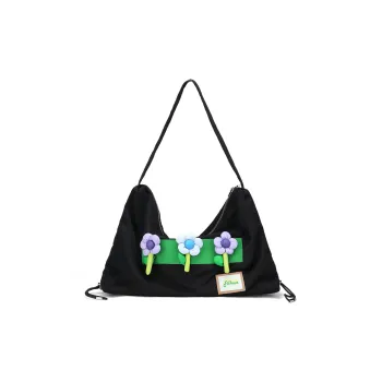 Fillove Fabric Crossbody Bags Shoulder Bags Regular Women's Black/Beige
