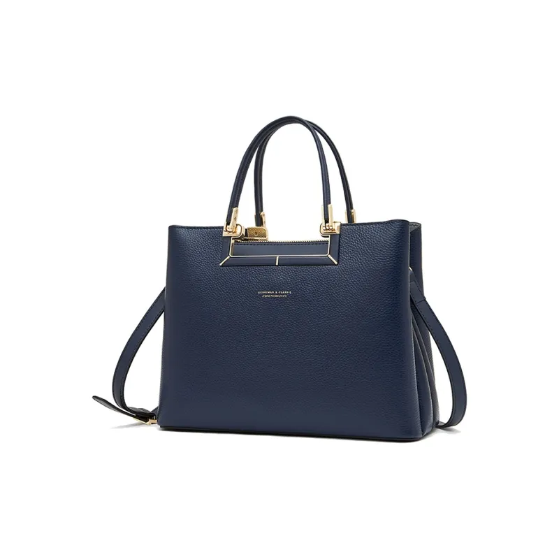 Geshiman Genuine Leather Top Grain Cow Leather Crossbody Handbags Regular Women's Beige Apricot/Burgundy/Dark Blue-8
