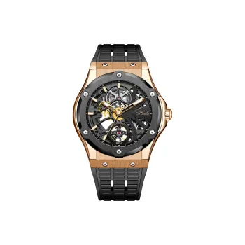 HaofaTourbillon Automatic Mechanical Movement Watch Men's Watches Black Dial 1913 1