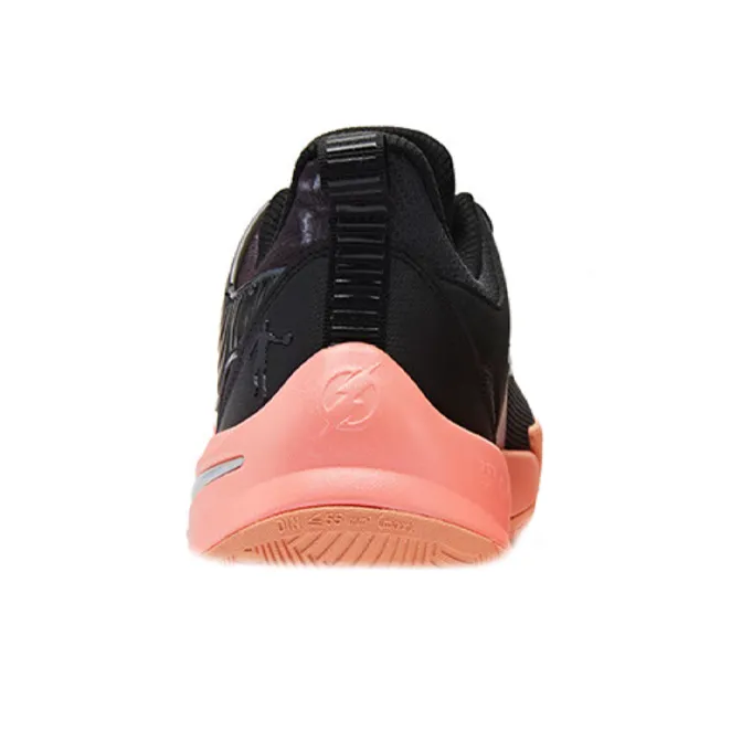QIAODAN Sharp Thorn 7TEAM Cushioned Slip Resistant Low Top Basketball Shoes Men's Black-3
