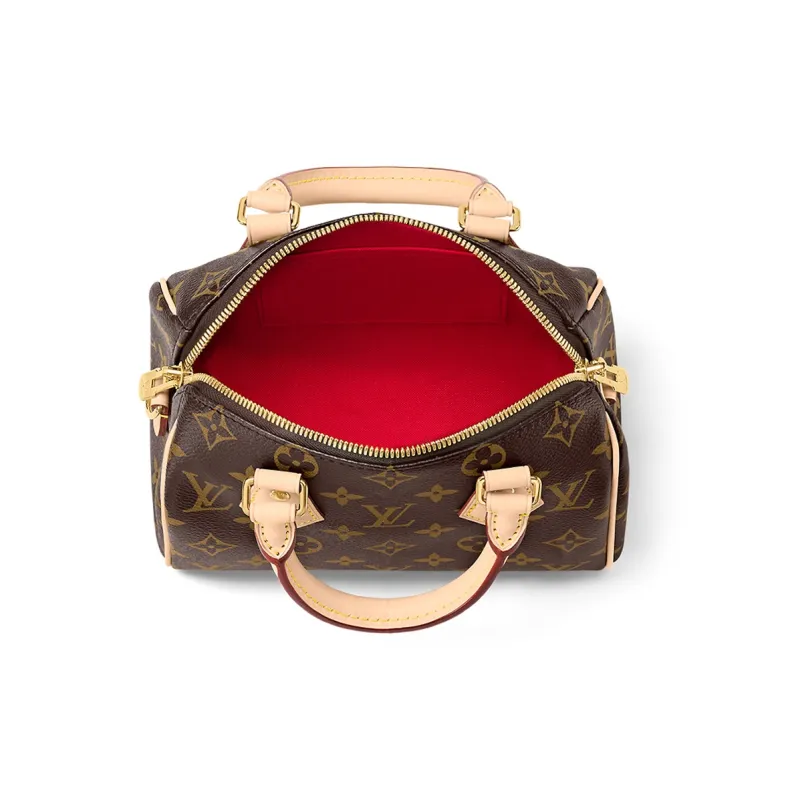 LOUIS VUITTON Speedy Bandouliere 20 Beige-3