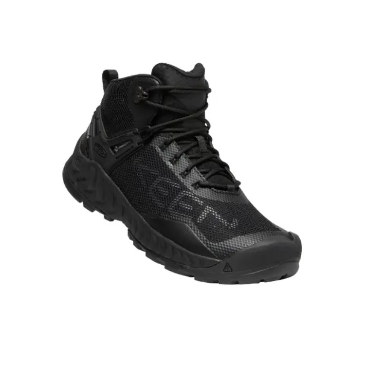 KEEN NXIS EVO Cushioning Wear-Resistant Mid-Top Outdoor Shoes Unisex Black-1