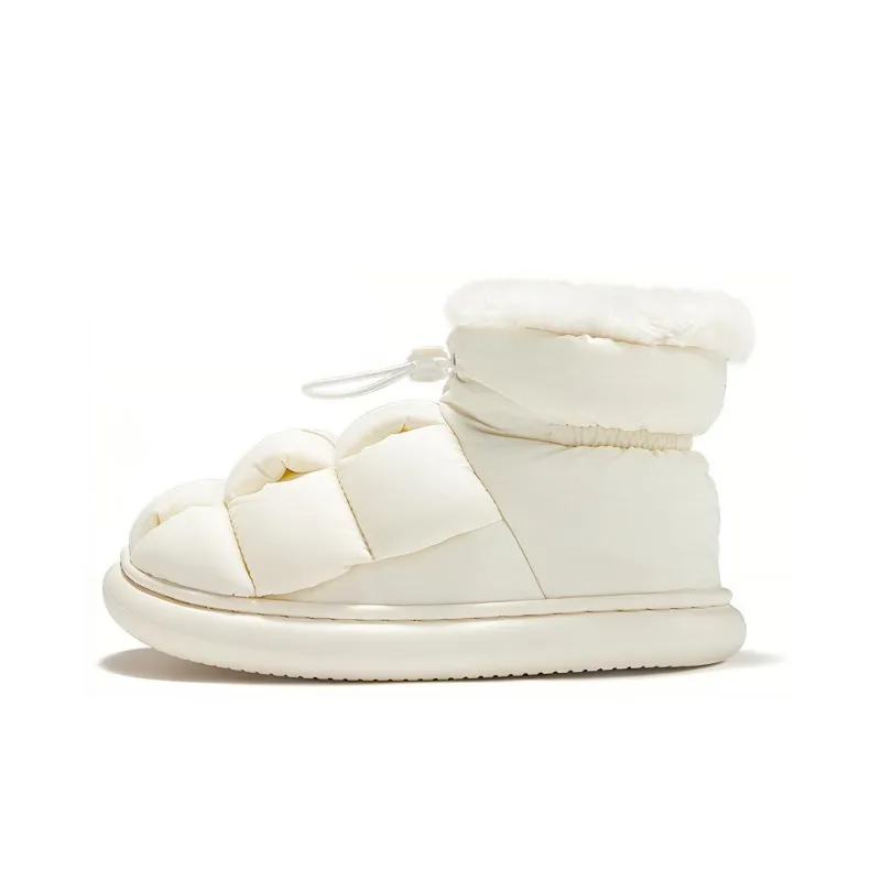 Feiyue Tofu Insulated Shoe Water-Resistant Mid-Top Casual Shoes Women's Beige-0