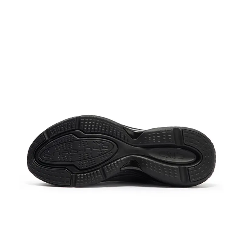 361° Dog Walking Shoes 2.0 Cushioning Anti Slip Wear Resistant Breathability Low Top Running Shoes Men's Obsidian Black-4